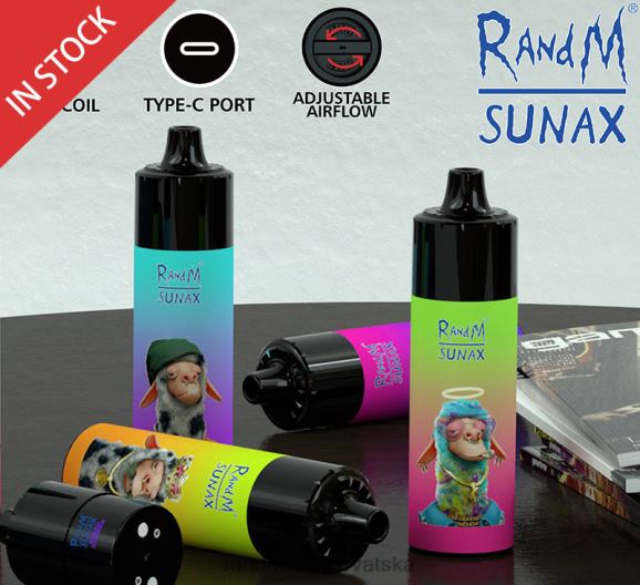 RandM Vape Buy Online - RandM Sunax 21000 zamjenjivi vape uređaj za kontrolu protoka zraka 1 kom N6ZTB269 ružičasta limunada