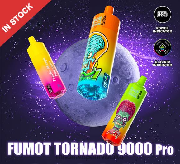 RandM Vape Buy Online - Fumot RandM Tornado 9000 pro vape uređaj s baterijom i ejuice zaslonom verzija 2 N6ZTB206 jagoda malina višnja led